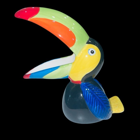 TOUCAN Scrubby Ceramic Holder Scrubbie Scouring Pad Caddy 5.5” - Picture 3 of 9